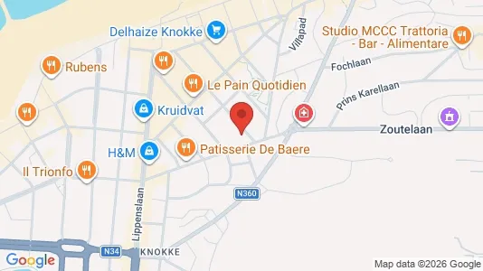 Apartments for rent i Knokke-Heist - kort over placeringen