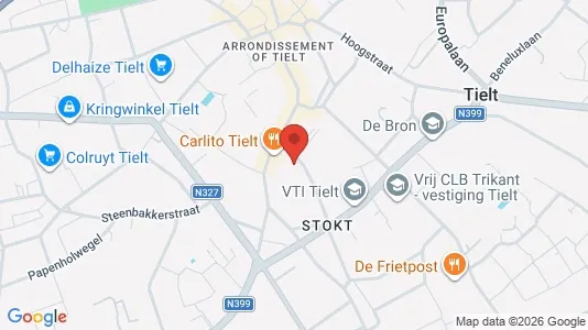 Apartments for rent i Tielt - kort over placeringen