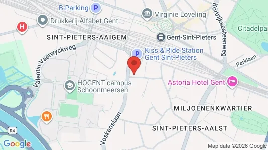 Apartments for rent i Stad Gent - kort over placeringen