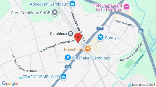Apartments for rent i Gembloux - kort over placeringen