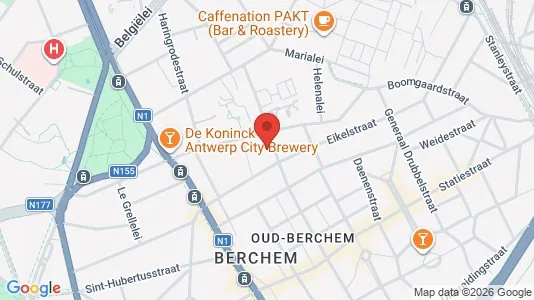 Apartments for rent i Antwerp Berchem - kort over placeringen