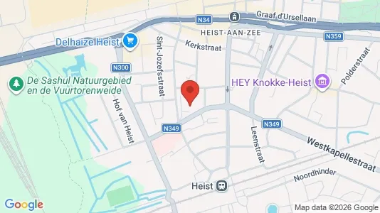 Apartments for rent i Knokke-Heist - kort over placeringen