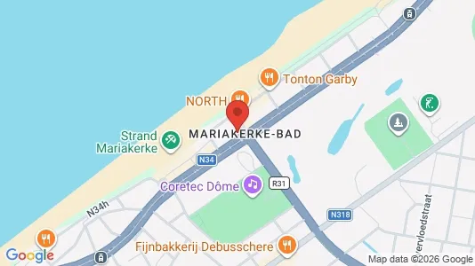 Apartments for rent i Oostende - kort over placeringen
