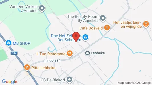 Apartments for rent i Lebbeke - kort over placeringen