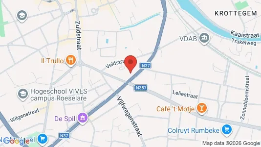 Apartments for rent i Roeselare - kort over placeringen