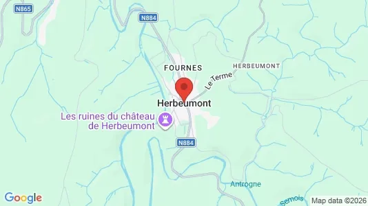Houses for rent i Herbeumont - kort over placeringen