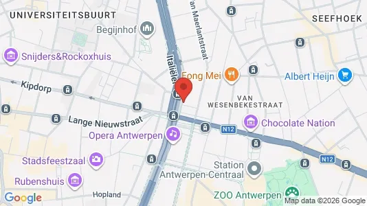 Apartments for rent i Stad Antwerp - kort over placeringen