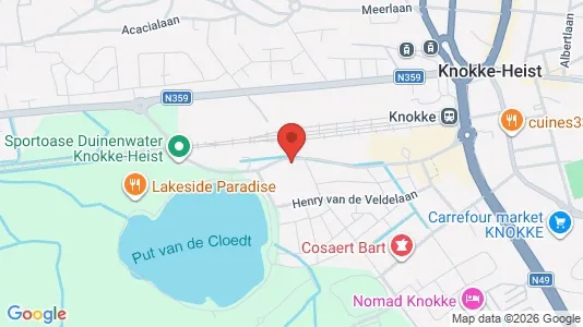 Apartments for rent i Knokke-Heist - kort over placeringen
