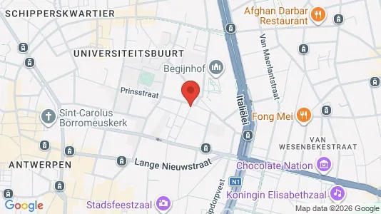 Apartments for rent i Stad Antwerp - kort over placeringen