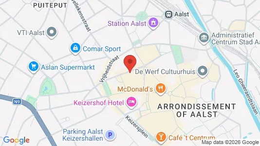 Apartments for rent i Aalst - kort over placeringen