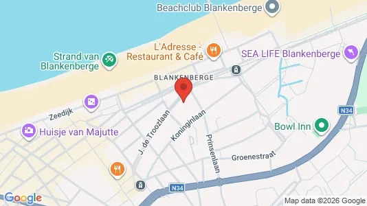 Apartments for rent i Blankenberge - kort over placeringen