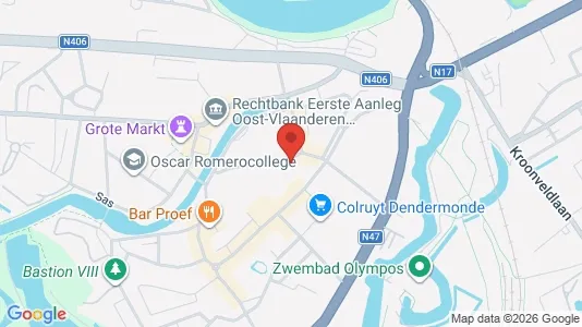 Apartments for rent i Dendermonde - kort over placeringen