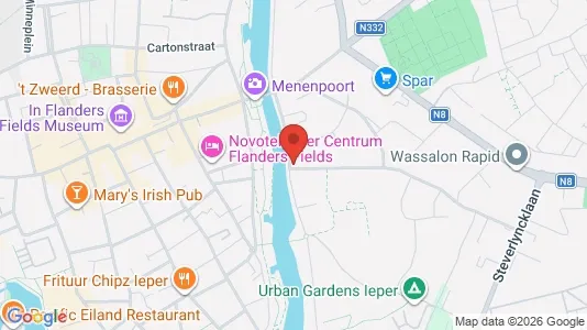 Apartments for rent i Ieper - kort over placeringen