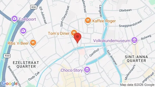 Apartments for rent i Brugge - kort over placeringen