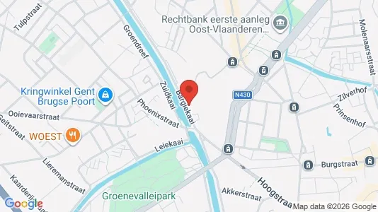 Apartments for rent i Stad Gent - kort over placeringen
