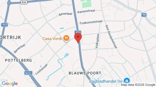 Apartments for rent i Kortrijk - kort over placeringen