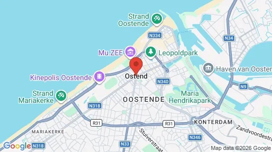 Houses for rent i Oostende - kort over placeringen