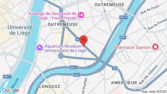 Apartments for rent i Luik - kort over placeringen