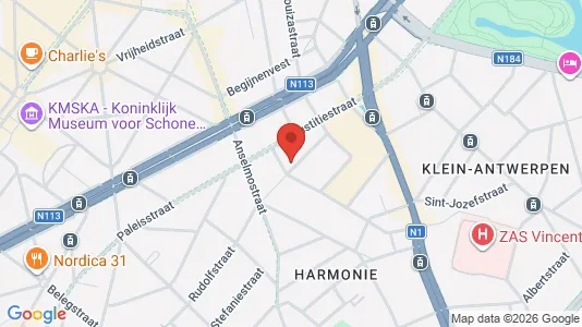 Apartments for rent i Stad Antwerp - kort over placeringen
