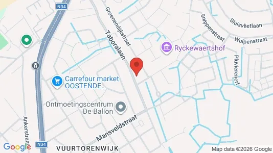 Apartments for rent i Oostende - kort over placeringen