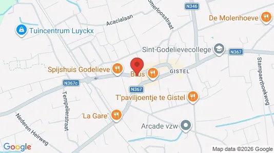 Apartments for rent i Gistel - kort over placeringen