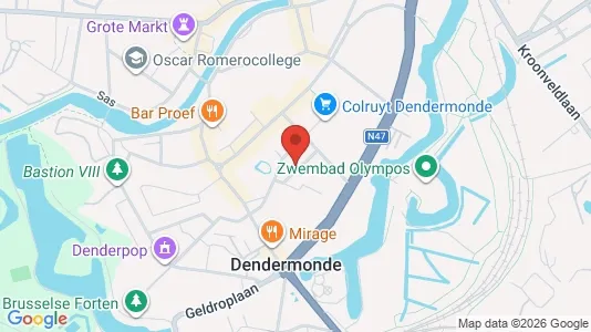 Apartments for rent i Dendermonde - kort over placeringen