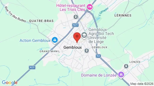Apartments for rent i Gembloux - kort over placeringen