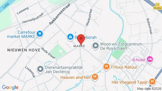 Apartments for rent i Kortrijk - kort over placeringen