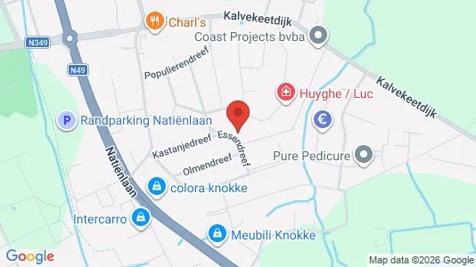 Apartments for rent i Knokke-Heist - kort over placeringen