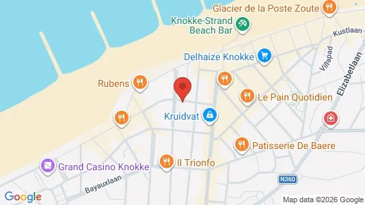 Apartments for rent i Knokke-Heist - kort over placeringen