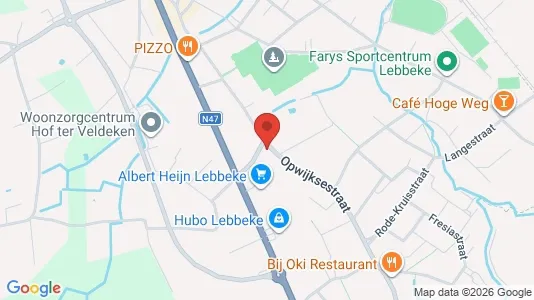 Apartments for rent i Lebbeke - kort over placeringen