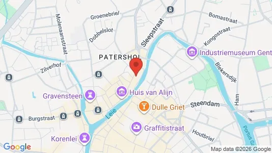 Apartments for rent i Stad Gent - kort over placeringen