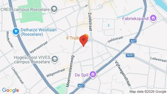 Apartments for rent i Roeselare - kort over placeringen