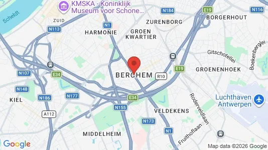 Apartments for rent i Antwerp Berchem - kort over placeringen