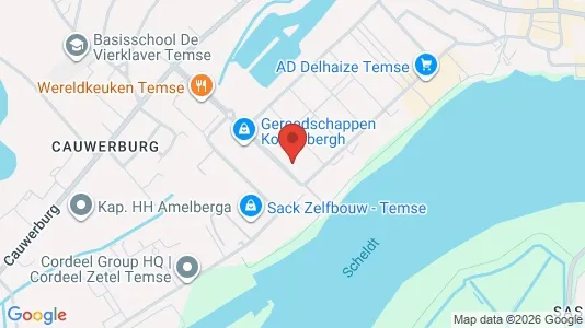 Apartments for rent i Temse - kort over placeringen