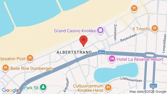 Apartments for rent i Knokke-Heist - kort over placeringen