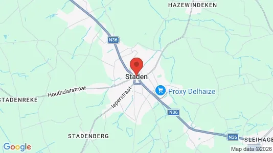 Houses for rent i Staden - kort over placeringen