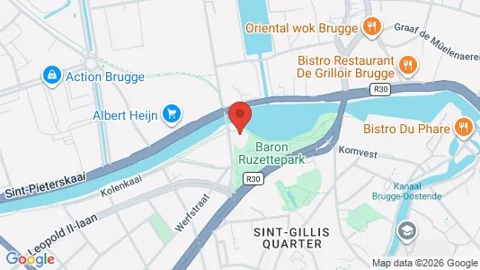 Apartments for rent i Brugge - kort over placeringen