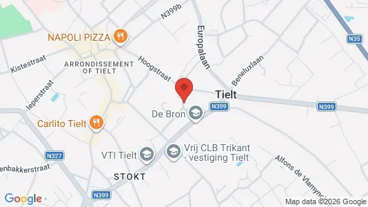 Apartments for rent i Tielt - kort over placeringen