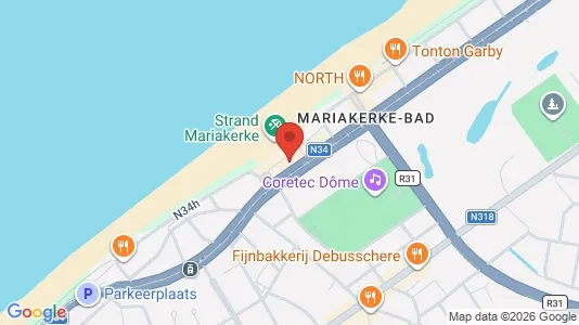 Apartments for rent i Oostende - kort over placeringen