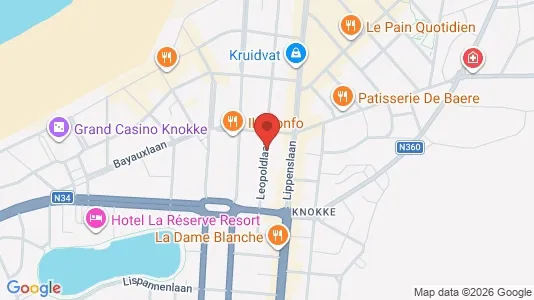 Apartments for rent i Knokke-Heist - kort over placeringen