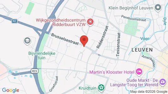 Apartments for rent i Leuven - kort over placeringen
