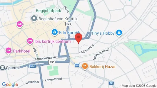 Apartments for rent i Kortrijk - kort over placeringen