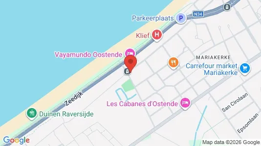 Apartments for rent i Oostende - kort over placeringen