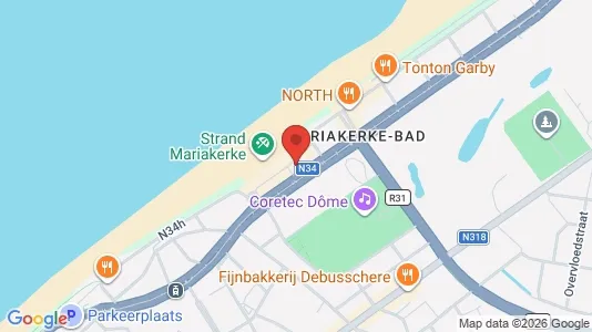 Apartments for rent i Oostende - kort over placeringen