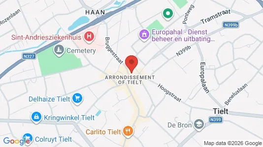 Apartments for rent i Tielt - kort over placeringen