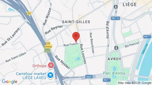 Apartments for rent i Luik - kort over placeringen