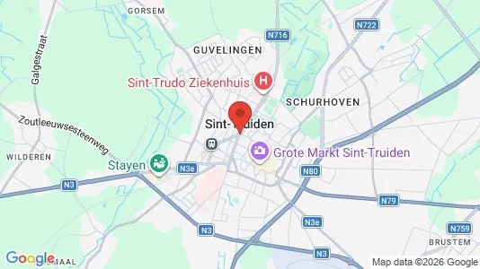 Apartments for rent i Sint-Truiden - kort over placeringen