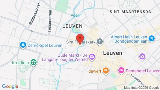 Apartments for rent i Leuven - kort over placeringen