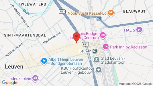 Apartments for rent i Leuven - kort over placeringen